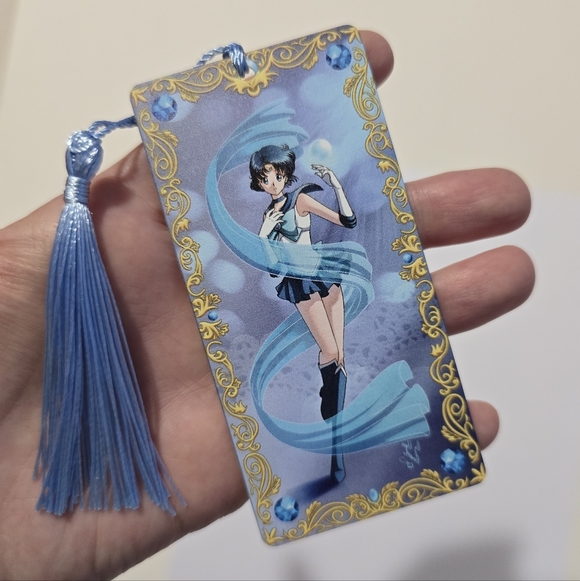 Other - 🫧 Sailor Mercury Plastic Bookmark
